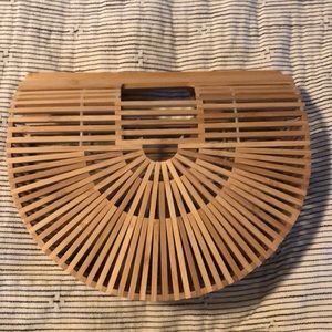 Bamboo clutch purse